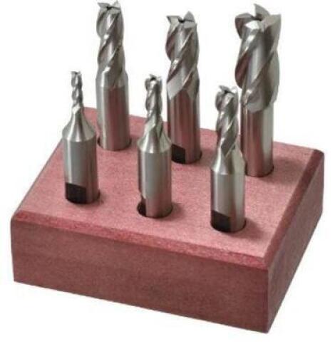 DESCRIPTION: (1) HSS SQ END MILL SET BRAND/MODEL: HERTEL 02477420 RETAIL$: 95 SIZE: 1/8-1/2" QTY: 1