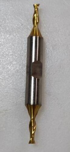 DESCRIPTION: (2) HSS DOUBLE END SQ END MILL BRAND/MODEL: HERTEL HTC72205B RETAIL$: 30.7 SIZE: 5/32" 7/16" loc 3/8" sd QTY: 2