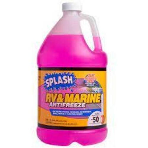 DESCRIPTION: (2) RV AND MARINE ANTIFREEZE BRAND/MODEL: SPLASH #234526 RETAIL$: $7.00 EA SIZE: 1 GALLON QTY: 2