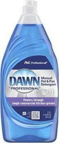 DESCRIPTION: (6) MANUAL POT & PAN DETERGENT BRAND/MODEL: DAWN PROFESSIONAL RETAIL$: $10.00 EA SIZE: 38 FL OZ QTY: 6
