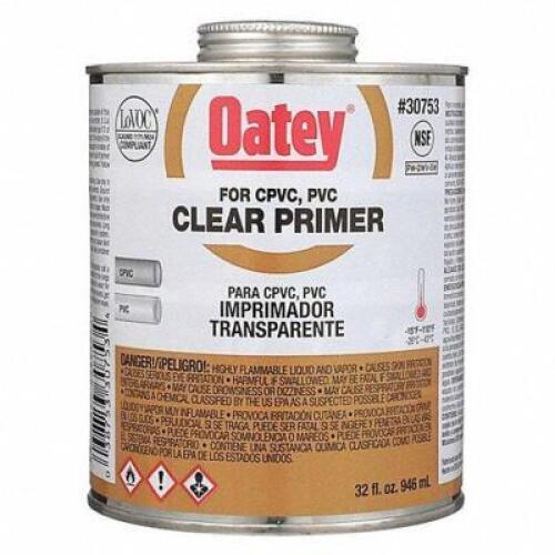 DESCRIPTION: (2) PRIMER BRAND/MODEL: OATEY #41GP11 INFORMATION: CLEAR RETAIL$: $31.58 EA SIZE: 32 OZ QTY: 2