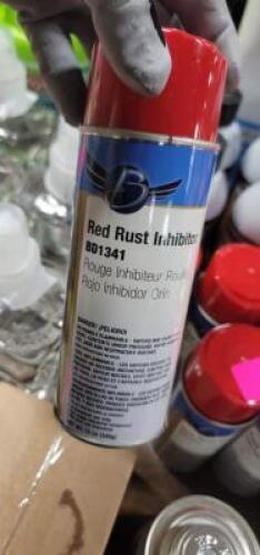 DESCRIPTION: (6) RUST INHIBITOR SPRAY PAINT BRAND/MODEL: CLASS C SOLUTIONS #BD1341 INFORMATION: RED RETAIL$: $12.34 EA SIZE: 12 OZ QTY: 6
