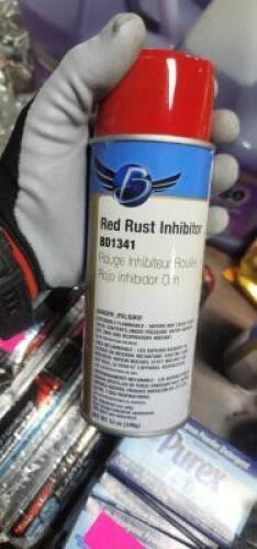 DESCRIPTION: (6) RUST INHIBITOR SPRAY PAINT BRAND/MODEL: CLASS C SOLUTIONS #BD1341 INFORMATION: RED RETAIL$: $12.34 EA SIZE: 12 OZ QTY: 6