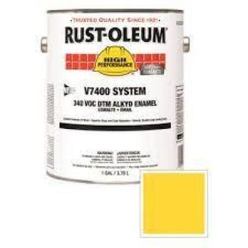 DESCRIPTION: (2) DTM ALKYD ENAMEL BRAND/MODEL: RUST-OLEUM V7400 INFORMATION: SAFETY YELLOW RETAIL$: $169.00 EA SIZE: 1 GALLON QTY: 2