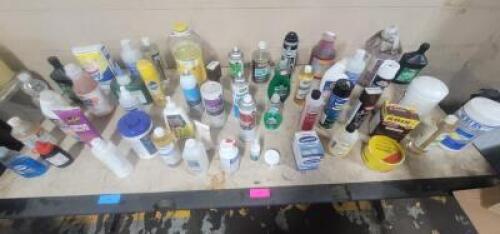 DESCRIPTION: (1) MISC TABLE OF CHEMICALS QTY: 1