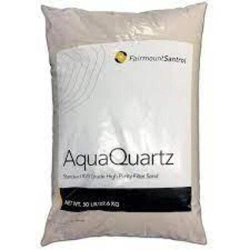 DESCRIPTION: (1) FAIRMOUNT SANTROL POOL FILTER SAND BRAND/MODEL: AQUA QUARTZ RETAIL$: $130.00 EA SIZE: 50 LB QTY: 1
