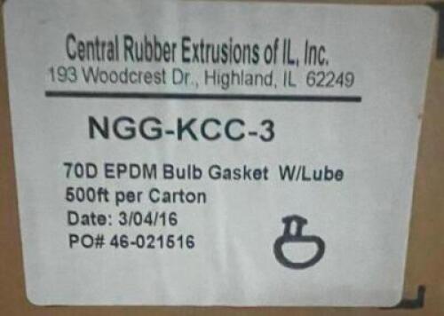 (6) - BOXES OF EPDM BULB GASKET W/LUBE