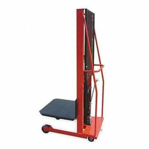 DESCRIPTION: (1) MANUAL PLATFORM LIFT TRUCK BRAND/MODEL: DAYTON #2MPT5 INFORMATION: RED RETAIL$: $2197.01 EA SIZE: 30" X 32" QTY: 1