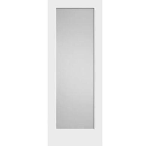 DESCRIPTION: (1) DOOR WITH FROSTED WINDOW BRAND/MODEL: TRIMLITE INFORMATION: WHITE RETAIL$: $418.67 EA SIZE: 28" X 80", IMAGES ARE FOR ILLUSTRATION PU