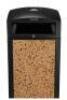 DESCRIPTION (2) ALPINE OUTDOOR COMMERCIAL TRASH CAN BRAND/MODEL 472-40-STO ADDITIONAL INFORMATION STONE STEEL/ALL-WEATHER PANEL/ASH TRAY LID/RETAILS A