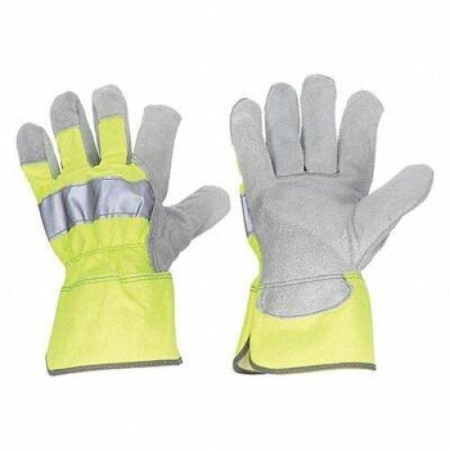 DESCRIPTION: (4) PAIRS OF LEATHER GLOVES BRAND/MODEL: CONDOR #2RA29 INFORMATION: HI-VIZ YELLOW RETAIL$: $8.62 A PAIR SIZE: L (9) QTY: 4