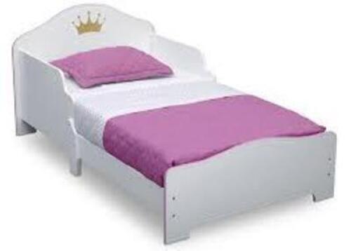 DESCRIPTION: (1) WOOD TODDLER BED BRAND/MODEL: PRINCESS CROWN #BB81404GN INFORMATION: PINK RETAIL$: $259.99 EA SIZE: TODDLER QTY: 1