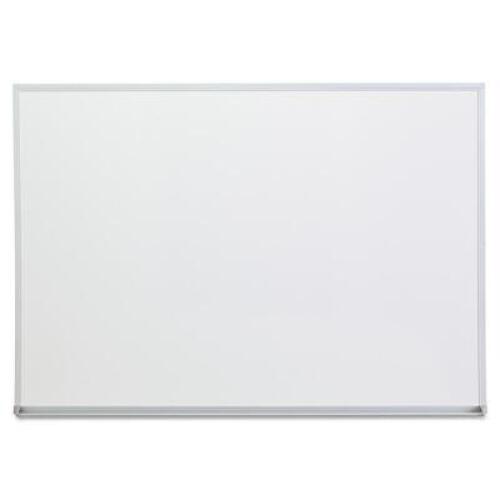 DESCRIPTION (2) UNIVERSAL MELAMINE DRY ERASE BOARD BRAND/MODEL UNV43624 ADDITIONAL INFORMATION SATIN-FINISHED ALUMINUM FRAME/RETAILS AT $38.49 EACH SI