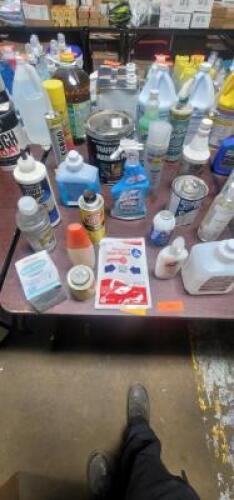 DESCRIPTION: (1) MISC TABLE OF CHEMICALS QTY: 1