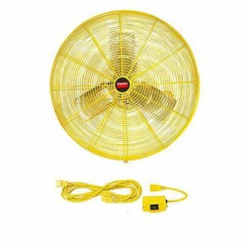 DESCRIPTION: (1) HIGH VIS INDUSTRIAL FAN BRAND/MODEL: DAYTON #1VCH4 INFORMATION: YELLOW RETAIL$: $523.63 EA SIZE: 24" QTY: 1
