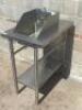 DESCRIPTION: 20" X 30" ALL STAINLESS SINK W/ STAND AND SURROUND SPLASH. SIZE 20" X 30" LOCATION: BAY 6 QTY: 1 - 2