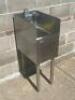 DESCRIPTION: ALL STAINLESS HAND SINK W/ SIDE SPLASHES LOCATION: BAY 6 QTY: 1 - 2