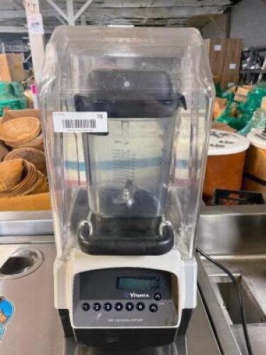 DESCRIPTION: VITA MIX VM0115A COMMERCIAL BLENDER BRAND / MODEL: VITA MIX VM0115A ADDITIONAL INFORMATION RETAILS FOR $1100 LOCATION: BAY 6 QTY: 1