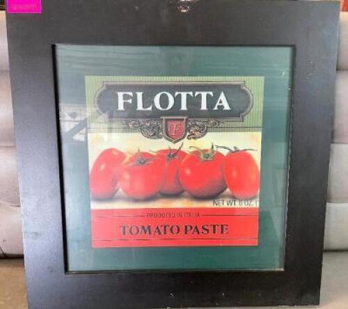 DESCRIPTION: 27" X 27" FRAMED WALL DECOR SIZE 27" X 27" LOCATION: BAY 6 QTY: 1