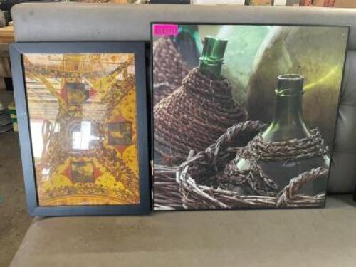 DESCRIPTION: (2) ASSORTED FRAMED PRINTS LOCATION: BAY 6 THIS LOT IS: ONE MONEY QTY: 1