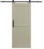 DESCRIPTION (1) PINECROFT MONTANA SINGLE BARN DOOR BRAND/MODEL MT3684WAHKKD ADDITIONAL INFORMATION WHITE ASH/PREFINISHED VINYL/RETAILS AT $491.28 SIZE
