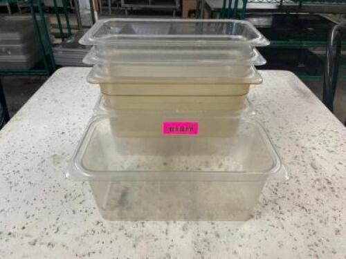 DESCRIPTION: (6) 1/3 SIZE SLOTTED PLASTIC INSERTS SIZE 6" DEEP LOCATION: BAY 6 THIS LOT IS: SOLD BY THE PIECE QTY: 6