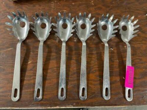 DESCRIPTION: (6) STAINLESS PASTA UTENSILS LOCATION: BAY 6 THIS LOT IS: SOLD BY THE PIECE QTY: 6