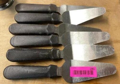 DESCRIPTION: (6) STAINLESS PIE SERVERS. LOCATION: BAY 6 THIS LOT IS: SOLD BY THE PIECE QTY: 6