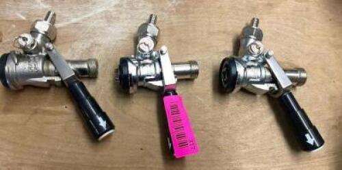 DESCRIPTION: (3) KEG COUPLERS LOCATION: BAY 6 THIS LOT IS: SOLD BY THE PIECE QTY: 3