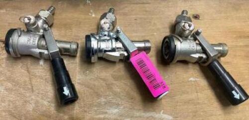 DESCRIPTION: (3) KEG COUPLERS LOCATION: BAY 6 THIS LOT IS: SOLD BY THE PIECE QTY: 3