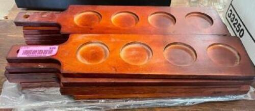 DESCRIPTION: (12) FOUR GROUP WOODEN FLIGHT PADDLES LOCATION: BAY 6 THIS LOT IS: ONE MONEY QTY: 1
