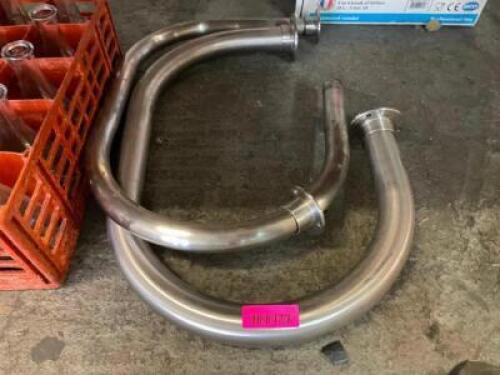 DESCRIPTION: (2) 2" METAL BATHROOM STALL HANDRAILS LOCATION: BAY 6 THIS LOT IS: ONE MONEY QTY: 1