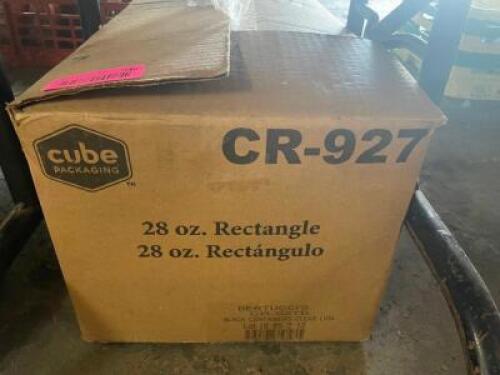 DESCRIPTION: (1) CASE 28 OZ OF TO GO CONTAINERS BRAND / MODEL: CUBE CR-927 LOCATION: BAY 6