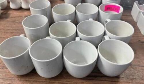 DESCRIPTION: (12) CHINA COFFEE MUGS LOCATION: BAY 6 THIS LOT IS: ONE MONEY QTY: 1