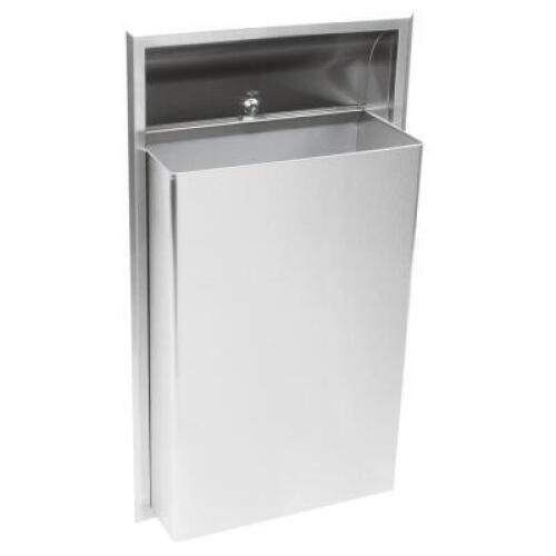 DESCRIPTION: STAINLESS RECESSED PAPER TOWEL HOLDER BRAND / MODEL: OBRICK B-3644 LOCATION: BAY 6 QTY: 1