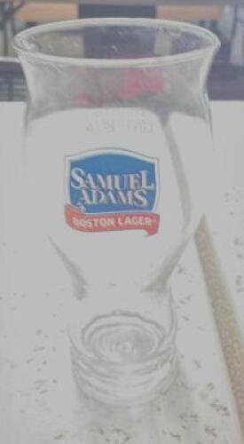 DESCRIPTION: (6) SAM ADAMS LOGO PILSNER GLASSES LOCATION: BAY 6 THIS LOT IS: SOLD BY THE PIECE QTY: 6