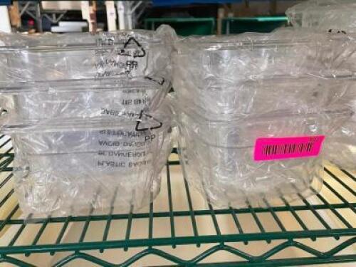 DESCRIPTION: (6) 1/6 SIZE PLASTIC INSERTS. ADDITIONAL INFORMATION 4" DEEP LOCATION: BAY 6 THIS LOT IS: SOLD BY THE PIECE QTY: 6