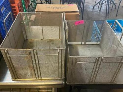 DESCRIPTION: (2) WIRE MESH 80 LB. FRYER BASKETS LOCATION: BAY 6 THIS LOT IS: SOLD BY THE PIECE QTY: 2