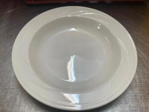DESCRIPTION: (20) 9" CHINA PASTA BOWLS BRAND / MODEL: SYRACUSE SIZE 9" LOCATION: BAY 6 THIS LOT IS: SOLD BY THE PIECE QTY: 20
