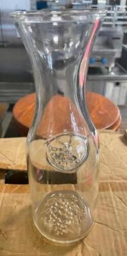DESCRIPTION: (12) LIBBEY 97000 GLASS CARAFES LOCATION: BAY 6 THIS LOT IS: SOLD BY THE PIECE QTY: 12