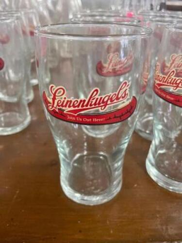 DESCRIPTION: (12) LEINENKUGELS LOGO PILSNER GLASSES LOCATION: BAY 6 THIS LOT IS: SOLD BY THE PIECE QTY: 12