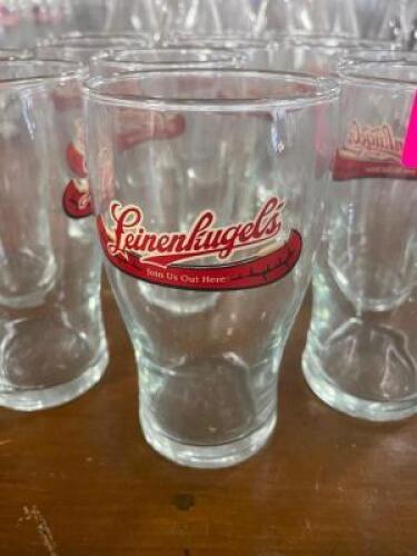 DESCRIPTION: (12) LEINENKUGELS LOGO PILSNER GLASSES LOCATION: BAY 6 THIS LOT IS: SOLD BY THE PIECE QTY: 12
