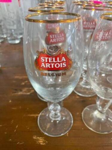 DESCRIPTION: (12) STELLA ARTOIS CHALICES LOCATION: BAY 6 THIS LOT IS: SOLD BY THE PIECE QTY: 12