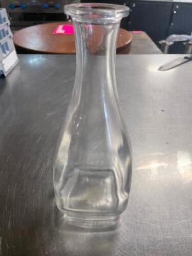 DESCRIPTION: (12) GLASS CARAFES LOCATION: BAY 6 THIS LOT IS: SOLD BY THE PIECE QTY: 12