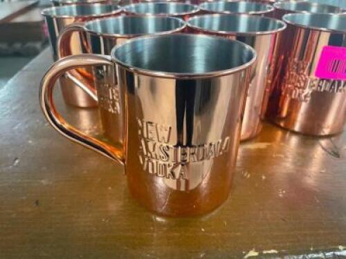 DESCRIPTION: (12) MOSCOW MULE MUGS LOCATION: BAY 6 THIS LOT IS: SOLD BY THE PIECE QTY: 12