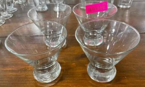 DESCRIPTION: (4) COSMO GLASSES LOCATION: BAY 6 THIS LOT IS: SOLD BY THE PIECE QTY: 4