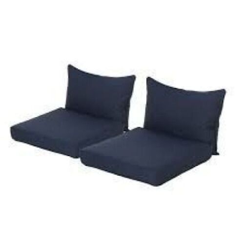 DESCRIPTION: (6) CUSHIONS INFORMATION: BLUE QTY: 6