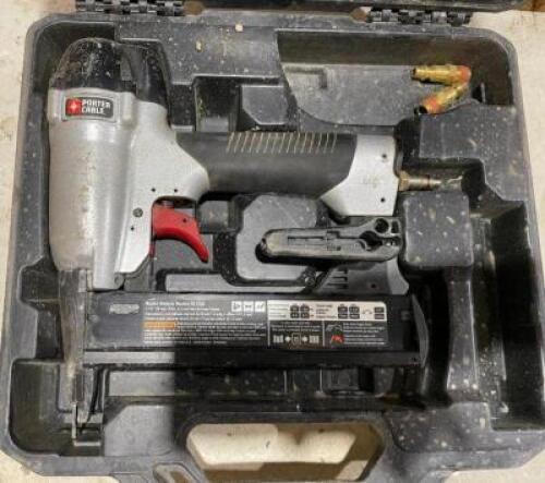 DESCRIPTION: 1-1/2" 18 GAUGE NARROW CROWN STAPLER BRAND/MODEL: PORTER CABLE LOCATION: WAREHOUSE QTY: 1