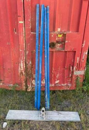 DESCRIPTION: 4' FLOAT BLADE WITH EXTENSION POLES AS SHOWN LOCATION: SPACE CENTER QTY: 1