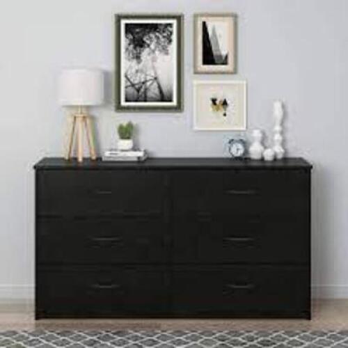 DESCRIPTION: (1) CLASSIC 6 DRAWER DRESSER BRAND/MODEL: MAINSTAYS INFORMATION: BLACK OAK RETAIL$: 200 SIZE: 29.7"H 53.5"W 15.7"D QTY: 1